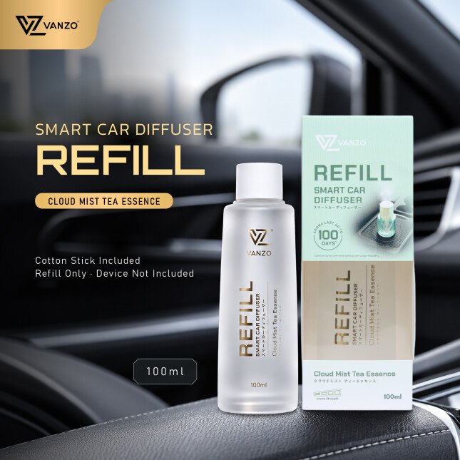 vanzo-smart-car-diffuser-refill-pack-cloud-mist-tea-essence-100ml